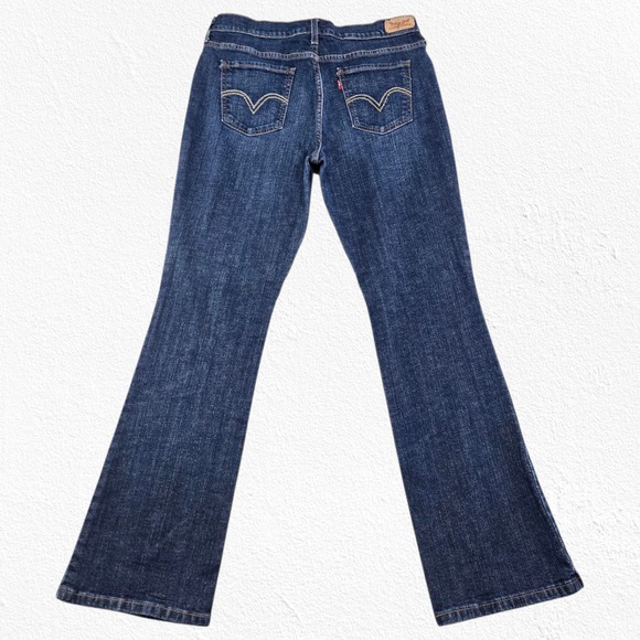 Levi’s 515 Bootcut Jeans Dark Wash Blue Mid Rise Stretch Denim Jean Size 10 / 30 - Picture 10 of 10